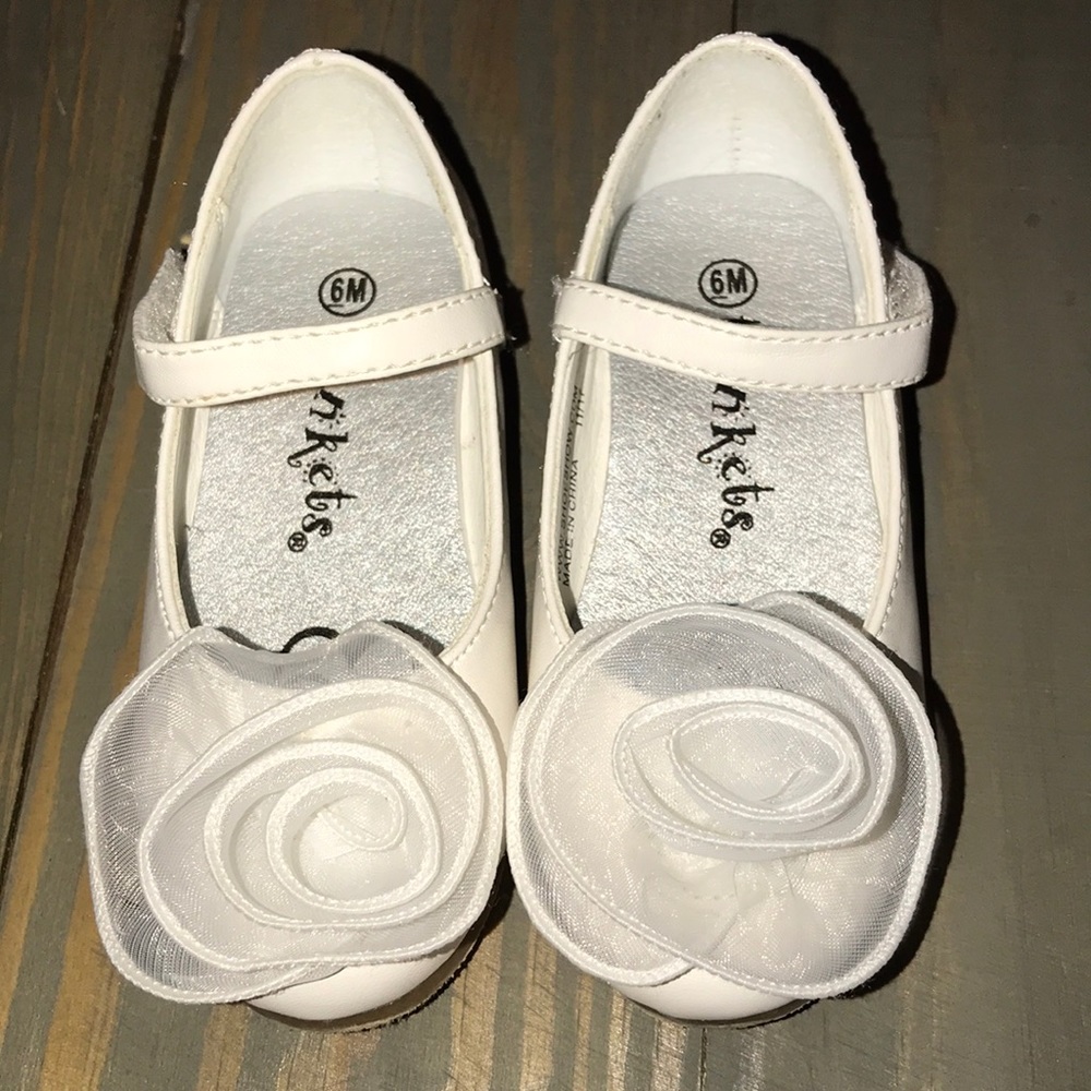 Toddler Girls White Dress Shoes Pageant Church